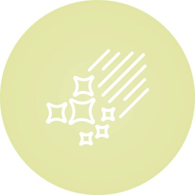 Eşsiz Yıldız Vektör Satırı Simgesi