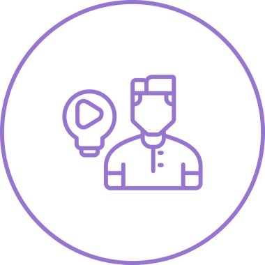 Modern simgenin vektör illüstrasyonu