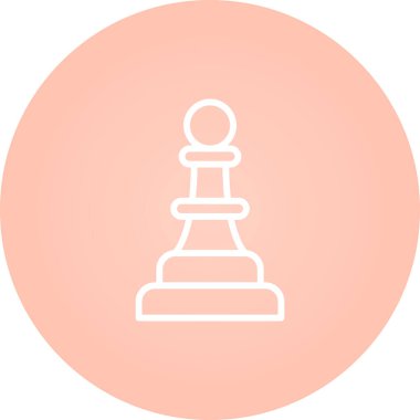 Satranç simgesinin vektör illüstrasyonu