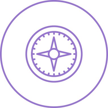 pusula simgesi web basit illüstrasyon