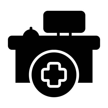 kamera ve pil simgesi, vektör illüstrasyonu