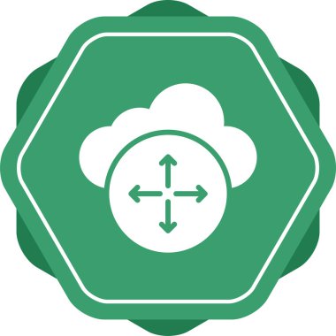 Bulut. Web simgesi basit tasarım