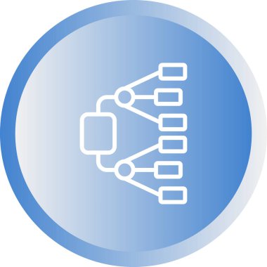 Ağ Diyagramı Web simgesi çizimi