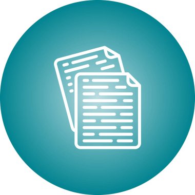 belge simgesi, vektör illüstrasyonu 