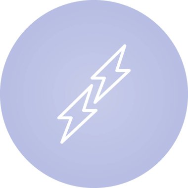 Şimşek simgesinin vektör illüstrasyonu