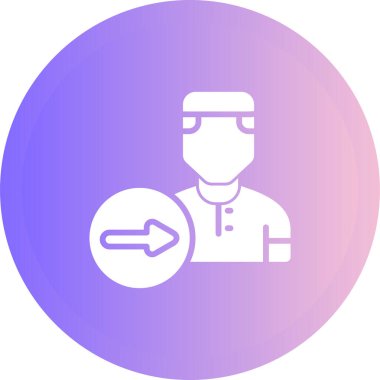 Tıbbi maskeli bir adamın vektör çizimi