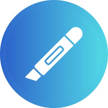 Kalem. Web simgesi basit illüstrasyon