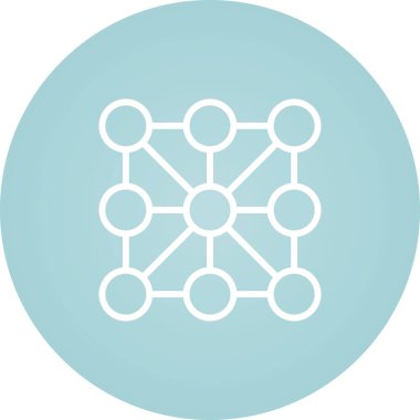 şebeke. Web simgesi basit illüstrasyon