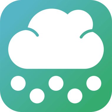 vector illustration of cloud modern icon