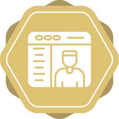 Beyaz gömlekli bir adamın vektör çizimi