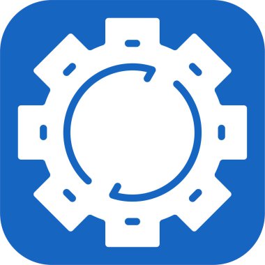 Vites düz kare vektör simgesi