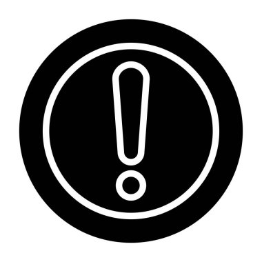 ünlem işareti simgesi vektör illüstrasyonu