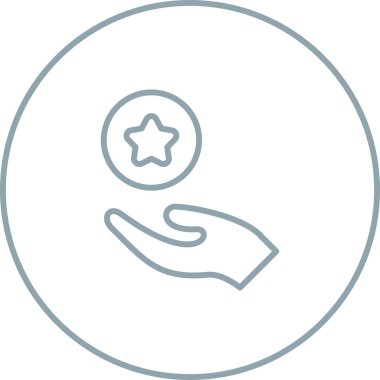 Yıldız simgesinin vektör illüstrasyonu