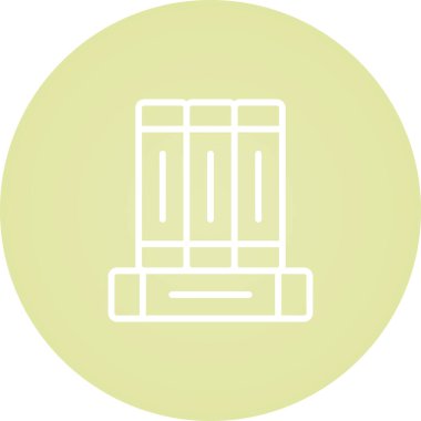 Eşsiz Kitaplar Vektör Kabartma Simgesi