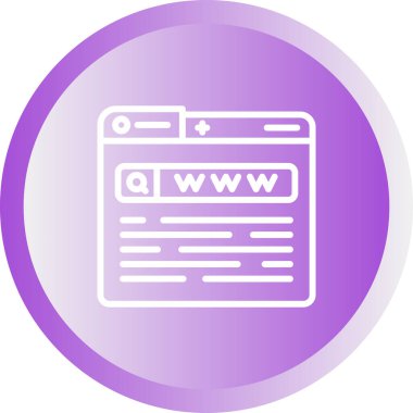 tarayıcı web simgesi basit tasarım