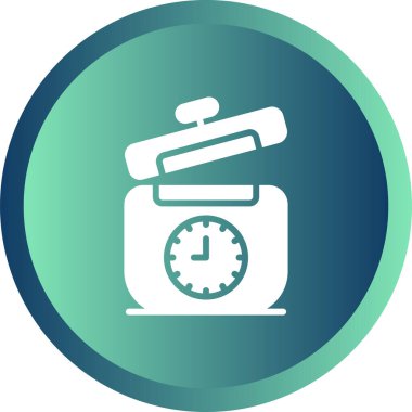 Saat simgesi vektör illüstrasyonu