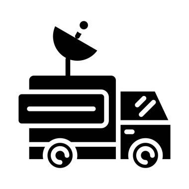 Glyph vektöründeki uydu simgesi