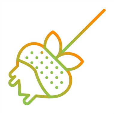 Çikolata fondü web simgesi vektör illüstrasyonu 