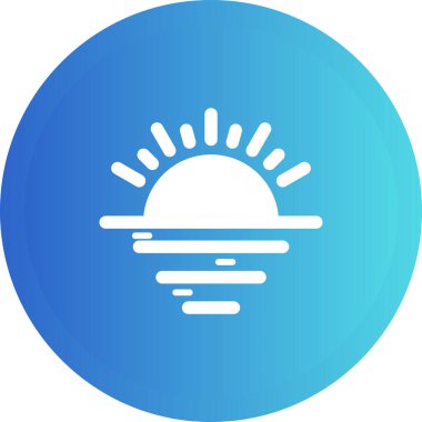 Güneş simgesinin vektör illüstrasyonu