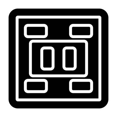 soket ağ simgesi vektör illüstrasyonu