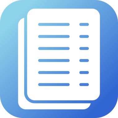 Kağıt simgesinin vektör illüstrasyonu