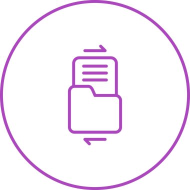 belge web simgesi vektör illüstrasyonu