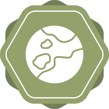 Benzersiz küresel vektör simgesi