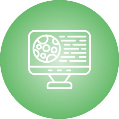 güzel gezegen vektör çizgisi simgesi