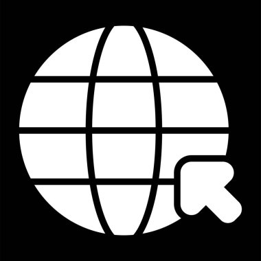 Küresel simge vektör illüstrasyonu