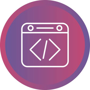 Web Tasarım Web ikonu vektör çizimi