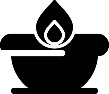 izole edilmiş arkaplanda spa simgesi, vektör illüstrasyonu