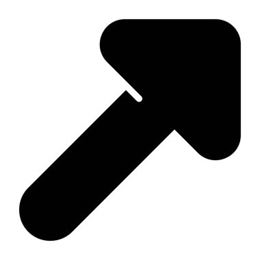 Katı biçimli ok yönü imleç simgesi