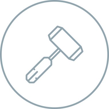 Çekiç simgesi, ağ basit illüstrasyon