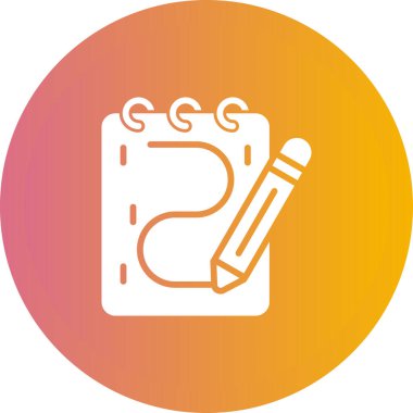 Kalem. Web simgesi basit illüstrasyon