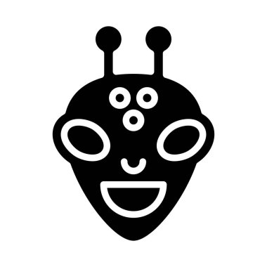 Uzaylı ağ simgesi, vektör illüstrasyonu 