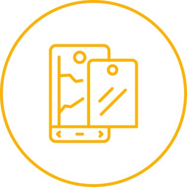 akıllı telefon web simgesi vektör çizimi