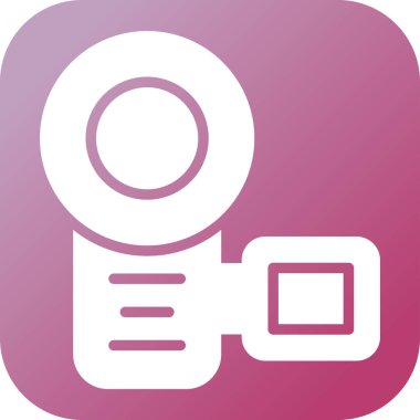 video kamera web simgesi vektör illüstrasyonu