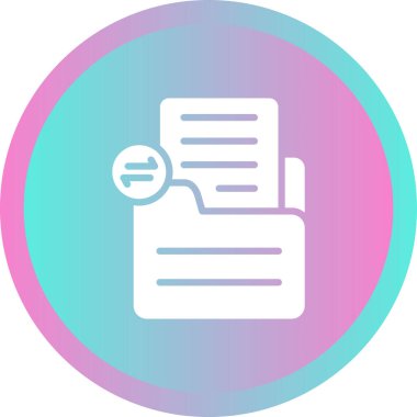 belge simgesi vektör illüstrasyonu