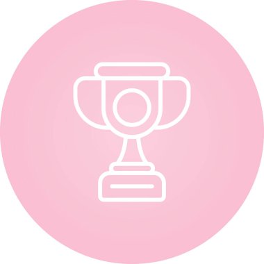 Kupa ikonu. vektör illüstrasyonu