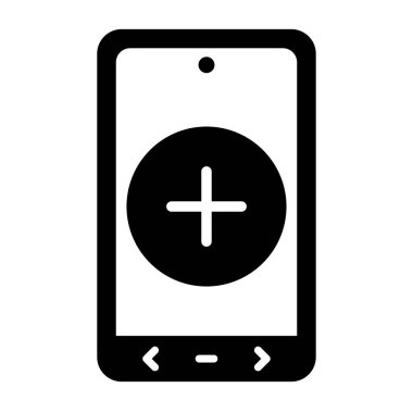 Akıllı telefon simgesinin vektör illüstrasyonu