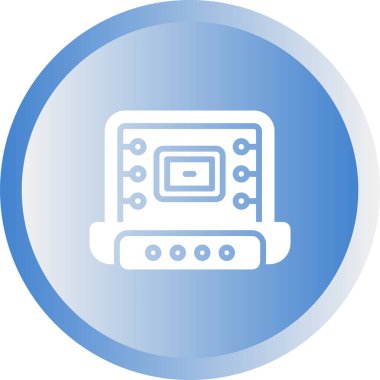 dizüstü bilgisayar simgesi, web basit illüstrasyon