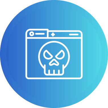 Kurukafa simgesi vektör illüstrasyonu