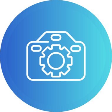 kamera simgesi vektör illüstrasyonu