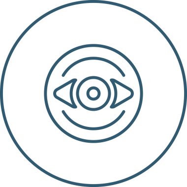 Göz. Web simgesi basit illüstrasyon