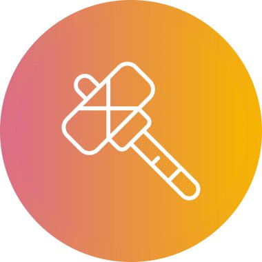 Çekiç simgesi, ağ basit illüstrasyon