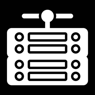 sunucu web simgesi vektör illüstrasyonu