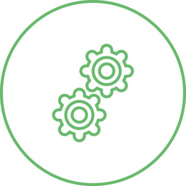 ayarları web simge vektör çizim 