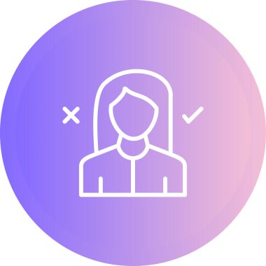 Bir kadının vektör illüstrasyonu