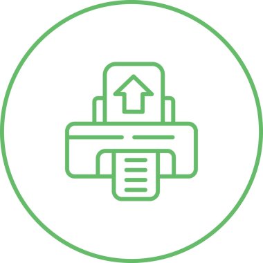 Yazıcı simgesi basit örnek