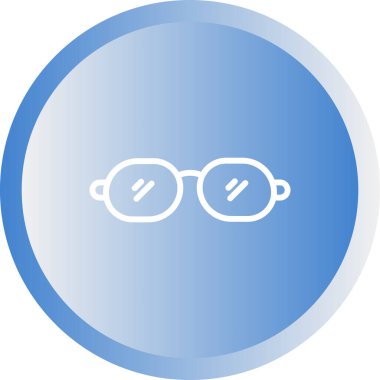 gözlük simgesi vektör illüstrasyonu